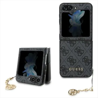 Produktbild von Guess für Samsung Galaxy Z Flip5 Hülle Cover Case 4G Charms Collection Grau Neu