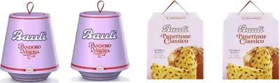 Produktbild von Testpaket Bauli Panettone mit Kandierte Früchte & Pandoro Tradizionale 4 x 750g