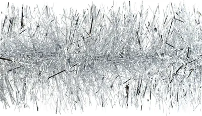 Produktbild von Weihnachtsgirlande Lametta 15cm x 3m Silber