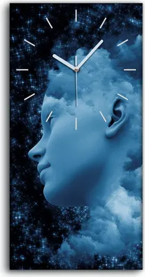 Produktbild von Wohnzimmer-Bild Leinwand Uhr Geräuschlos 30x60 Wohnkultur Traumkulisse - weiße Hände