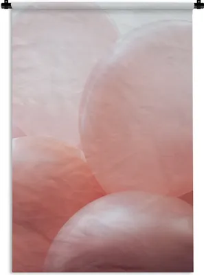 Produktbild von MuchoWow® Wandteppich Wandbehang Ballon - Rosa - Pastell 60x90 cm Tapisserie Dekoration Wandtuch - Foto-Teppich - Abwaschbar