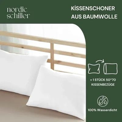 Produktbild von Nordic Schiller Mikrofaser Wasserdichter Kissenbezug – 50x70 cm