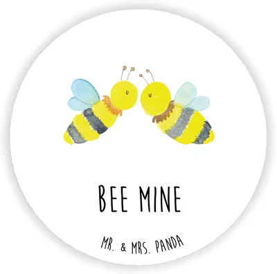 Produktbild von Mr. & Mrs. Panda Kühlschrankmagnet Biene Liebe - Weiß - Geschenk, magnet für fotos, whiteboardmagnet, pinnwand, kühlschrank