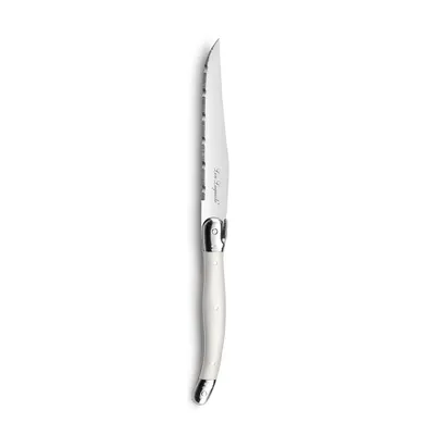 Image de Set de couteaux Lou Laguiole Rustic Charcuterie Blanc Métal 6 pièces