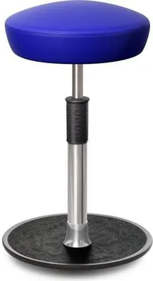Produktbild von Sitz- Stehhocker Free Tall Hutsitz skai Kunstleder blau chrom /schwarz.