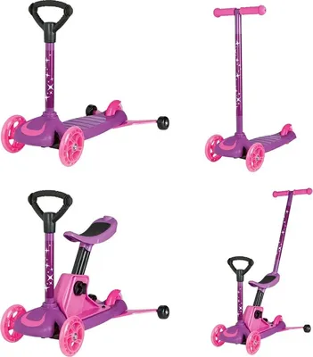 Produktbild von 4 in 1 Triscooter Scooter Roller Tretroller Kinder Kinderroller Cityroller