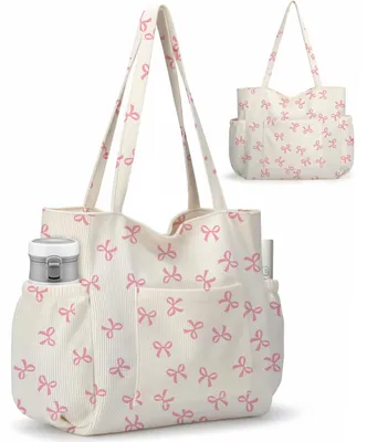 Produktbild von Mittelgroße Damenhandtasche aus Baumwolle mit großem Fassungsvermögen