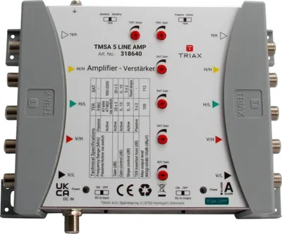 Produktbild von Triax TMSA 5 LINE AMP, 140 mm, 65 mm, 175 mm, 550 g, 190 mm, 150 mm