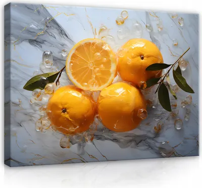 Obrázok produktu pre Plátno obraz kuchyňa mramor abstraktné ovocie 100x70 cm XXL moderné plátno obraz na plátne obrazy plátno obraz nástenná maľba