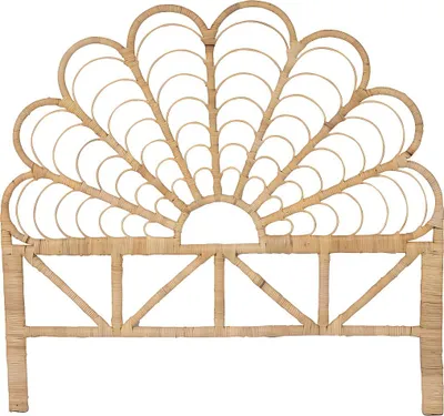 Produktbild von Bettkopfteil - Rattan - 140 cm - Naturfarben - FLOSIA