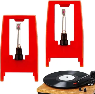 Productafbeelding van Platenspeler Naalden - Reserve naalden Naaldvervanging - Vinyl Luisteren - Set van 2 stuks - 18 x 1 cm