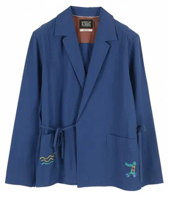 Produktbild von Blauer Baumwollblazer
