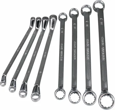 Produktbild von Ringschlüsselsatz 8-tlg. Chrom-Vanadium 8-22 mm