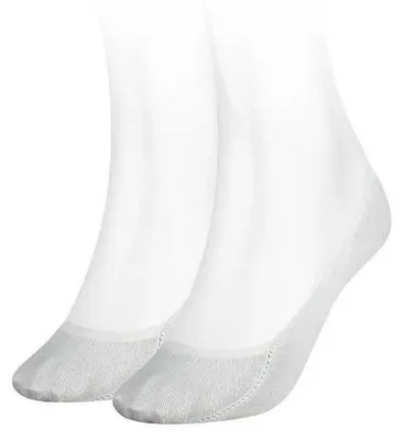 Image de Tommy Hilfiger - Chaussettes fines pour femmes, polyamide (lot de 2) NA707 (39,5 EU - 42,5 EU) (blanc)