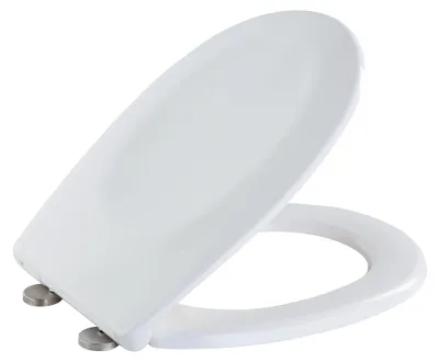 Produktbild von WENKO WC Sitz Absenkautomatik Klodeckel Toilettendeckel Klobrille Weiß VARONI
