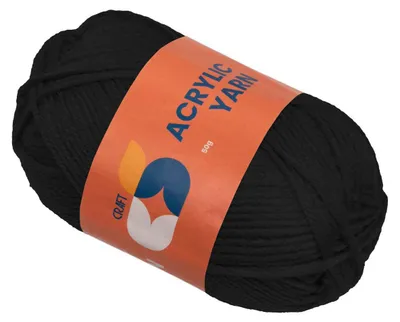 Obrázok produktu pre Colorations – Akrylová priadza, čierna, 50 g