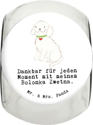 Produktbild von Mr. & Mrs. Panda Bonbonglas Bolonka Zwetna Moment XL 2000ml - Weiß - Geschenk, Tierfutterbehälter, Aufbewahrungsdose, Vorratsbehälter, Keksdose, aufbewahrungsglas, Dose
