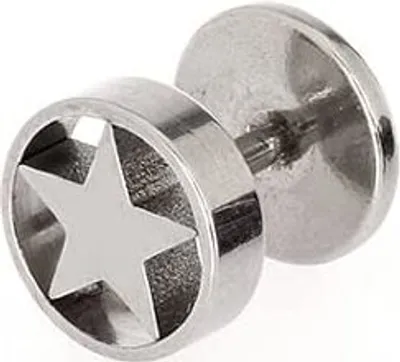 Produktbild von Karisma Ohrstecker Ear Fake Stern Plug Stahl 8mm Ohrpiercing- 1729
