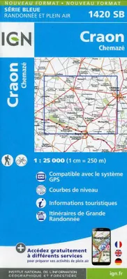 Obrázok produktu pre Mapa Craon Chemazé, mierka 1:25 000