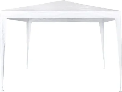 Produktbild von Aktive Quadratischer Pavillon Aus Kunststoff 300x300x250 Cm Weiß  Weiß One Size