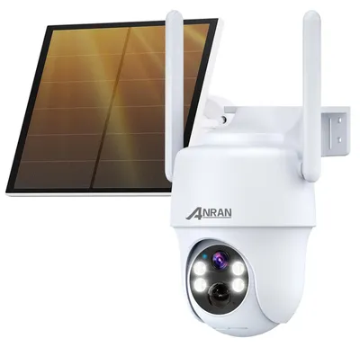 Immagine prodotto di Telecamera di sicurezza esterna, 2K HD, wireless, alimentata a batteria, con rotazione a 360 gradi