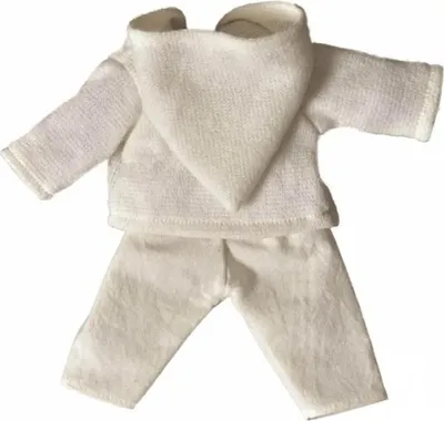 Produktbild von Puppenkleidung Hose und Jacke, weiss, für EgmontToys Puppen 30-32cm