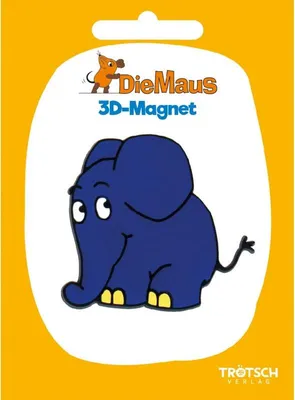 Produktbild von Trötsch Die Maus 3D-Magnet Elefant stehend