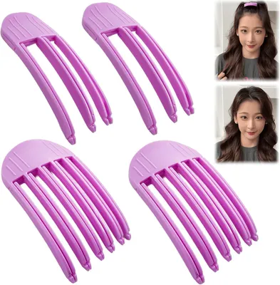 Imagen del producto de Pinzas para el cabello, 4 unidades, para la raíz del cabello, ideales para crear un flequillo voluminoso