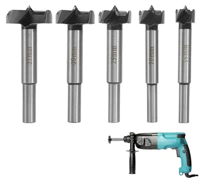 Productafbeelding van Forstner boor set 5-delig, 15 - 35 mm, met opbergdoos, precisieboren, voor houtbewerking
