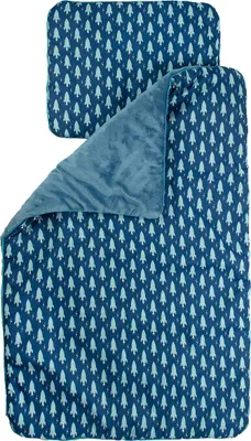 Produktbild von Babydecke-Set Raketenwagen Minky Baumwolle antiallergisch Decke 50x75 cm Kissen 30x35 cm