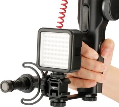 Obrázek produktu pro Ulanzi 3-hlavý adaptér Hot Shoe Mount Stabilizátor pro mobilní telefon pro digitální zrcadlovky černý