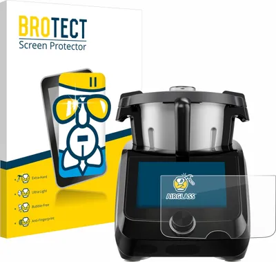 Produktbild von BROTECT Schutzglas für SilverCrest Monsieur Cuisine Smart BLACK EDITION Schutzfolie Panzer Folie Glas Display Schutz klar