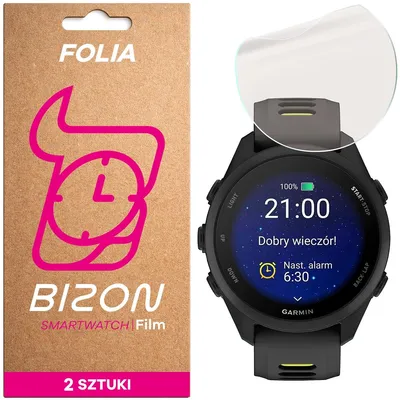 Produktbild von 2x Matte Folie für Garmin Forerunner 170, Bizon Watch Film Matte Duo