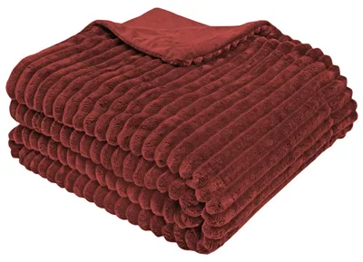 Produktbild von Kuscheldecke, 100% Polyester, 150x200 cm, bordeaux