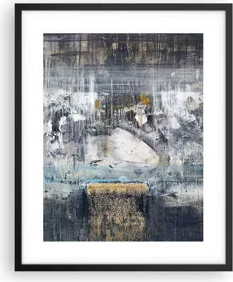 Produktbild von Gerahmtes Poster - Schwarzer Rahmen - Abstraktion modern - 40x50 cm - Wand Bild - Wanddeko - Wandbilder - Kunstposter - Wandposter - Bilderrahmen - Bilder - Kunstdruck - Wandbild - P2BPA40x50-3474