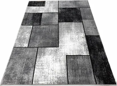 Obrázek produktu pro Kusový koberec 180x260 cm DEMIAN - šedý / černý / bílý