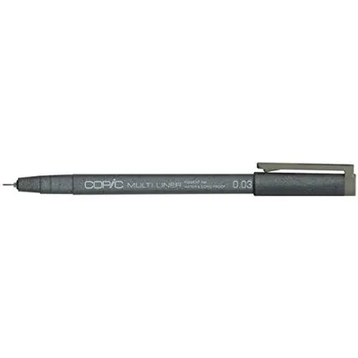 Obrázok produktu pre Copic Multiliner, Teplá šedá, Extra jemné, Šedá, Kolo, Atrament na pigmentovej báze, 0,03 mm