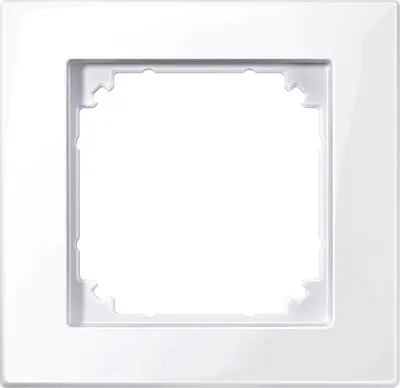 Produktbild von Merten 503125 M-PLAN II-Rahmen, 1fach, bündiger Einbau, aktivweiß glänzend