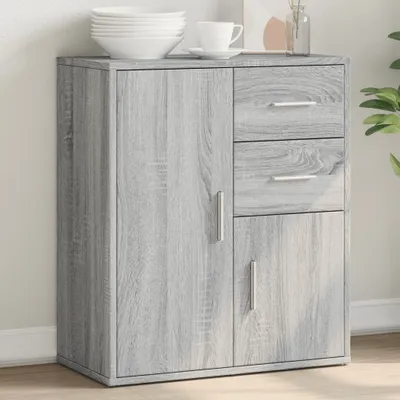 Obrázek produktu pro Příborník šedý Sonoma dub 60x31x70 cm Materiál na bázi dřeva