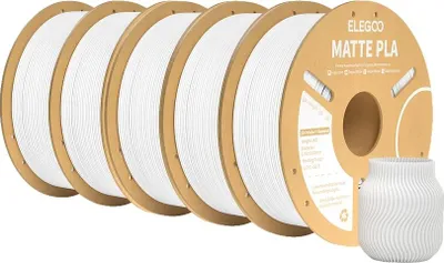 Obrázok produktu pre PLA vlákno, presnosť, matný povrch, biele 5 kg