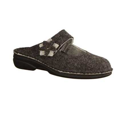 Produktbild von Damen Hausschuh Finn Comfort Arlberg, Hüttenschuh, Anthrazit, Filz, NEU - Haus - hÜttenschuhe Damen Hausschuhe, Grau