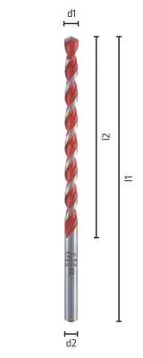 Produktbild von Alpen-Maykestag Hartmetall-Mehrzweckbohrer PROFI MULTICUT L=400  16.0 PLT