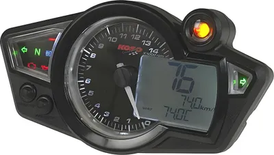Immagine prodotto di Tachimetro digitale Koso RX1N, display nero, bianco illuminato compatibile con Baja Retro RT, Baotian BT49QT-6A4 Benelli K2 Beta Eikon 1 Hyosung SB Gamma Italjet anno 01 - 2010