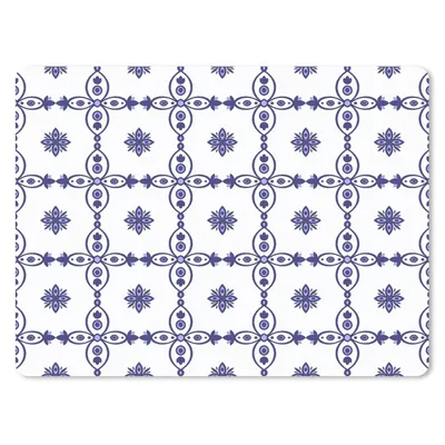 Produktbild von MuchoWow® Mauspad Mousepad Portugal - Muster - Blau 23x19 cm - Mousepads - Maus Mat - Pad - Mausunterlage - Schreibtischunterlage - Mauspad