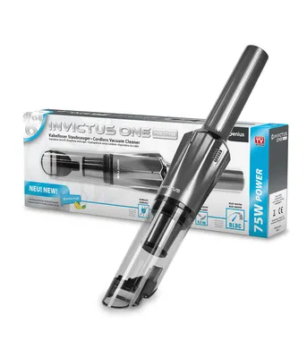 Produktbild von Genius Invictus ONE Prestige Deluxe Akku-Handstaubsauger Set 9 tlg, Auto Staubsauger, Saugleistung 12000 Pa, Ladestation, HEPA Filter
