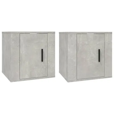 Produktbild von vidaXL TV-Wandschränke 2 Stk. Betongrau 40x34,5x40 cm
