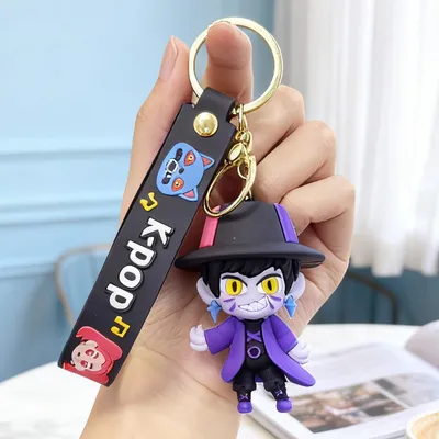 Image de Porte-clés Minicee Cartoon « Demon Hunter » en silicone, style anime