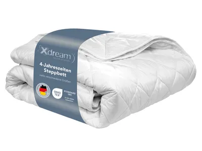 Obrázek produktu pro čtyřsezónní přikrývka | 155 x 220 cm | XDREAM Pure | 2 přikrývky zapínané na knoflíky dohromady