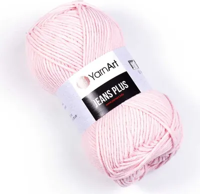 Obrázek produktu pro YarnArt Jeans Plus příze 100 g / 160 m - barva 18 pudrová růžová - pletací a háčkovací příze