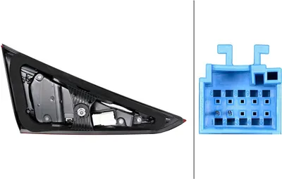 Image de Feu arrière droit 12 V LED HELLA adaptable sur MERCEDES-BENZ CLS